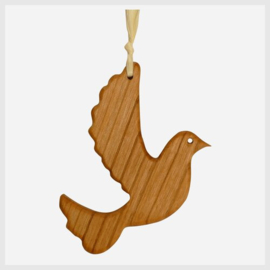Houten hanger Vredesduif