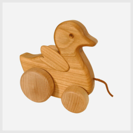 Houten trekfiguur Kuiken Rosa