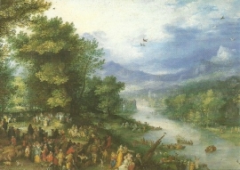 Landschap met jonge Tobias, Pieter Brueghel de oudere