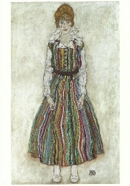 Portret van Edith Schiele, Egon Schiele