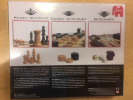 Schaken, dammen en backgammon