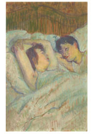 In bed, Henri de Toulouse-Lautrec