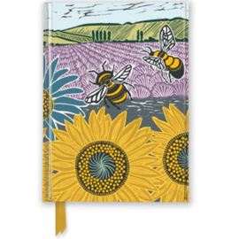 Sunflower fields, A Flame Tree Lined Notebook