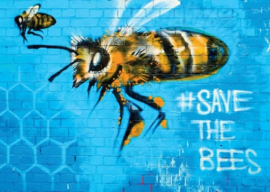 Save the bees, Graffiti