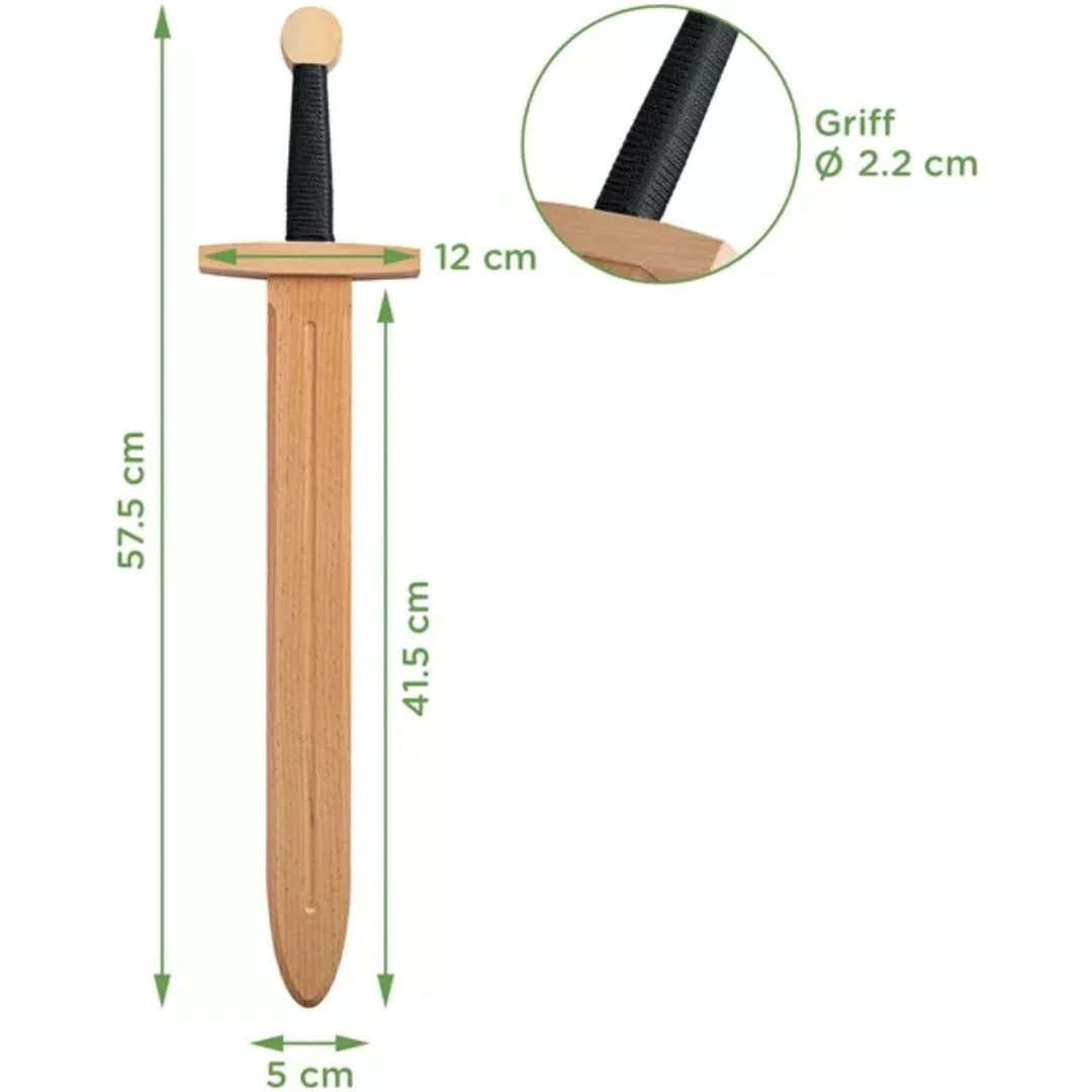 Woodsy Houten set zwaard met schild ( 4+)