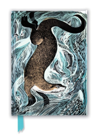 Fishing Otter, A Flame Tree Lined Notebook