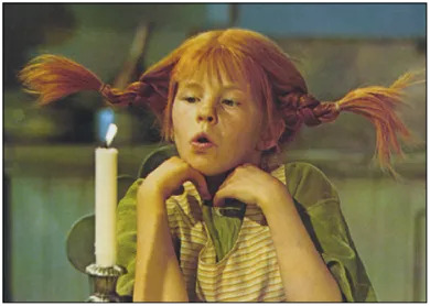 Foto Pippi Langkous met kaars