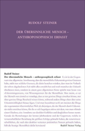 Der übersinnliche Mensch anthroposophisch erfasst GA 231 / Rudolf Steiner