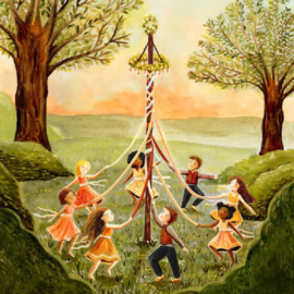 Toverplaat Maypole dance (Esther Bennink)