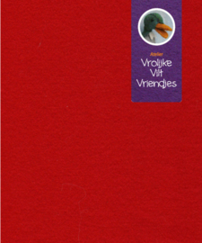 Wolvilt donker rood 83