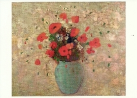 Vaas met klaprozen, Odilon Redon