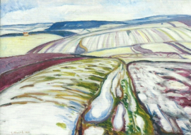 Smeltende sneeuw bij Elgersburg, Edvard Munch