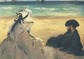 Aan het strand, Edouard Manet