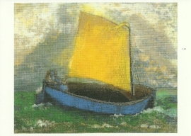 Het mystieke scheepje, Odilon Redon, dubbele kaart