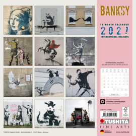 Banksy, 30x30cm maandkalender 2027