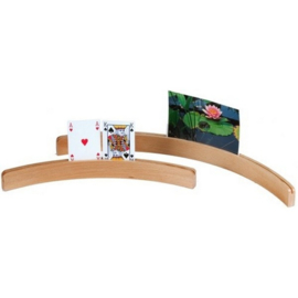 Kaartenhouder (35cm) gebogen blank multiplex