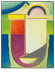 Abstract hoofd: Pasen, Alexej von Jawlensky