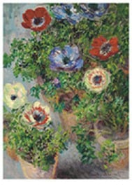Anemonen in potten, Claude Monet