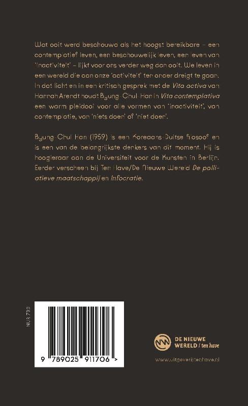 Vita contemplativa / Byung-Chul Han