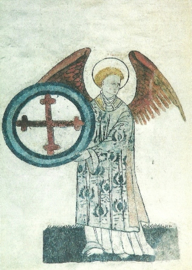 Engel met kruis, 15de eeuw
