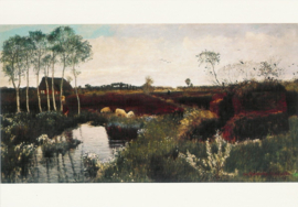 Meisje onder berken, Otto Modersohn