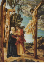 Geweeklaag onder het kruis, Lucas Cranach de oudere