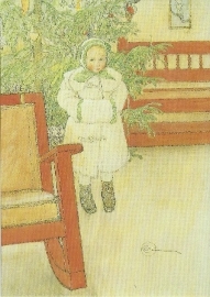 Meisje en schommelstoel, Carl Larsson