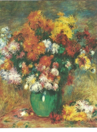 Vaas met chrysanten, Pierre-Auguste Renoir