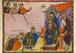 Aanbidding van de drie Koningen, Egbert codex rond 980