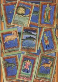 Mapje 12 kaarten dierenriemtekens, Liber Astrologiae