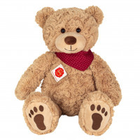 Teddy beer Chilly, met rode halsdoek (30 cm)