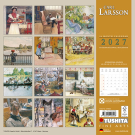 Carl Larsson, 30x30cm maandkalender 2027