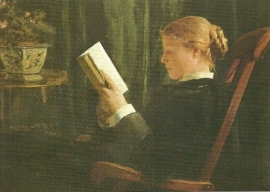 Lezend meisje, Albert Anker