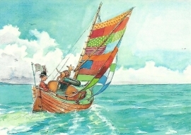 Karel Klus bouwt een boot