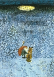 Winterdennenbos met lichtcirkel, Harald Wiberg