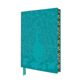 Tiffany Displaying Peacock, A Flame Tree Artisan Art  Notebook