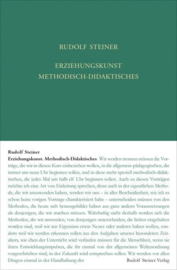 Erziehungskunst. Methodisch-Didaktisches Ein pädagogischer Grundkurs, Teil 2 GA 294 / Rudolf Steiner