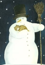 Sneeuwpop met poes, Catarina Kruusval