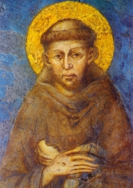 St. Franciscus, fresco Cimabue (detail)