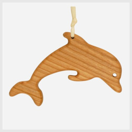 Houten kerstboomhanger dolfijn