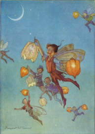 Vliegen met lampionbloemen, Margaret Tarrant