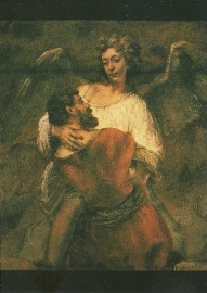 Jacob's gevecht met de engel, Rembrandt