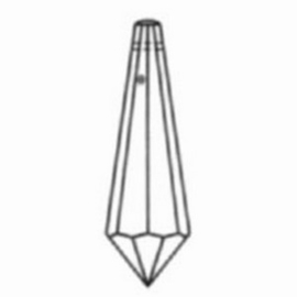 Kristal Swarovski pegel 40x11mm