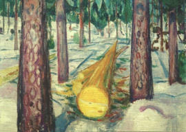 De gele boomstam, Edvard Munch