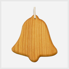 Houten kerstboomhanger klokje