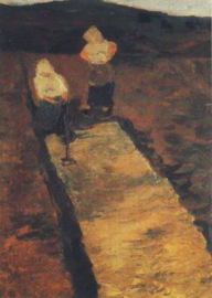 Boerinnen bij het turfsteken, Paula Modersohn-Becker