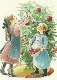 Kerstboom versieren, G. Hansson