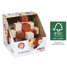 Houten puzzel Diamant  ( Cayro)