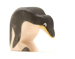 Pinguin met kop omlaag