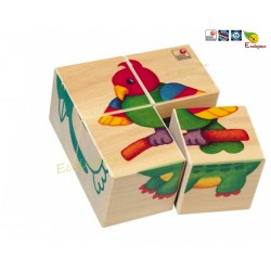 Blokken puzzel (6 verschillende afbeeldingen) (24m+)
